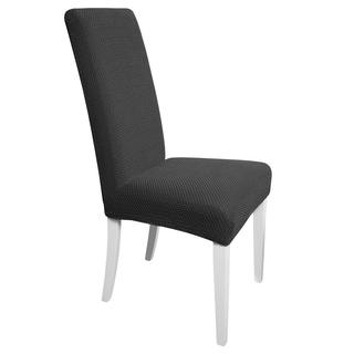 Multielastické poťahy CARLA šedé, stoličky s operadlom 2 ks 40 x 40 x 60 cm