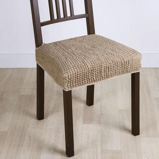 Super strečové poťahy GLAMOUR oriešková, stoličky 2 ks 40 x 40 cm