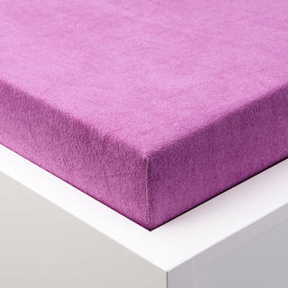 Napínacia plachta na posteľ froté EXCLUSIVE fialová 1