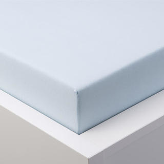 Napínacia plachta na posteľ jersey s elastanom ľadovo modrá 1
