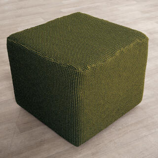 Super strečové poťahy NIAGARA zelená, taburetka (40 - 60 cm) 1