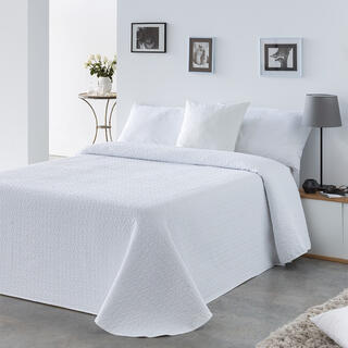 Prikrývka na posteľ ALBA biela, jednolôžko