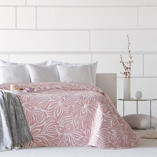 Prikrývka na posteľ OPERA ružová