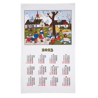 Textilný kalendár pre rok 2023 Josef Lada