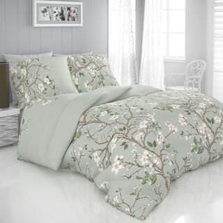 Saténové posteľné obliečky JAR zelená, štandardná dĺžka 1