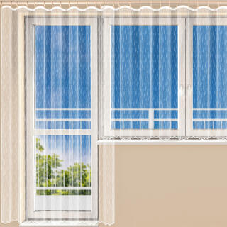 Hotová žakárová záclona MOLLY balkónový komplet
