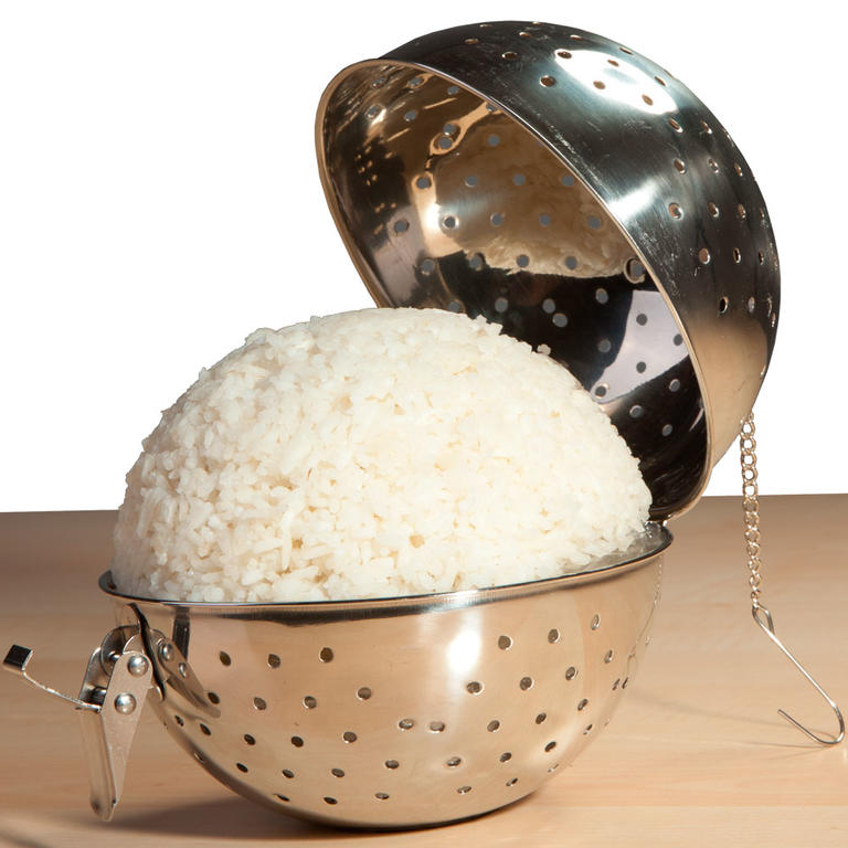 Nerezová guľa na varenie ryže 1