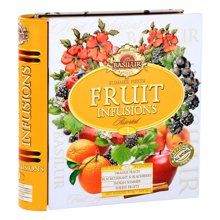 Obrázok BASILUR Fruit Infusions Book Summer Fiesta plech 32x1,8g (4436)