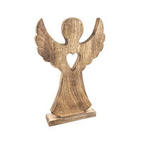 Drevený anjel MANGO SRDCE, 36,5 cm 1