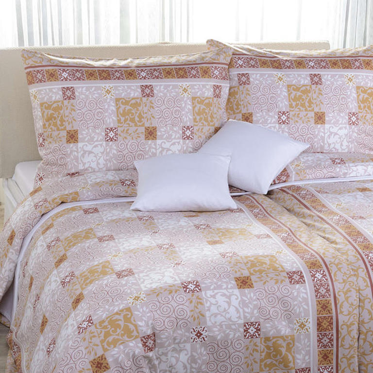 Bavlnené posteľné obliečky Corinne hnedé, štandardná dĺžka 1