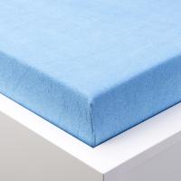 Napínacia plachta na posteľ froté EXCLUSIVE modrá, dvojlôžko 1