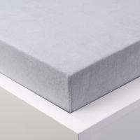 Napínacia plachta na posteľ froté EXCLUSIVE šedá, jednolôžko 2 ks 1