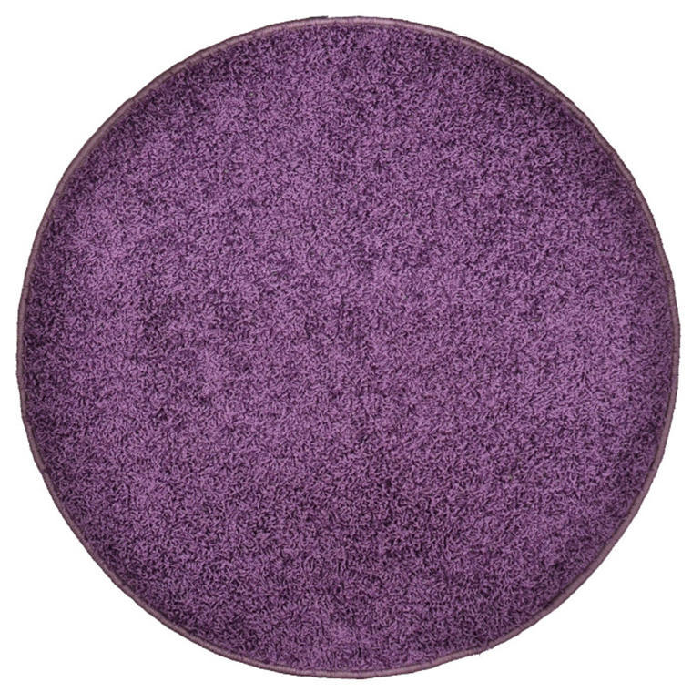Okrúhly koberec SHAGGY fialový 1