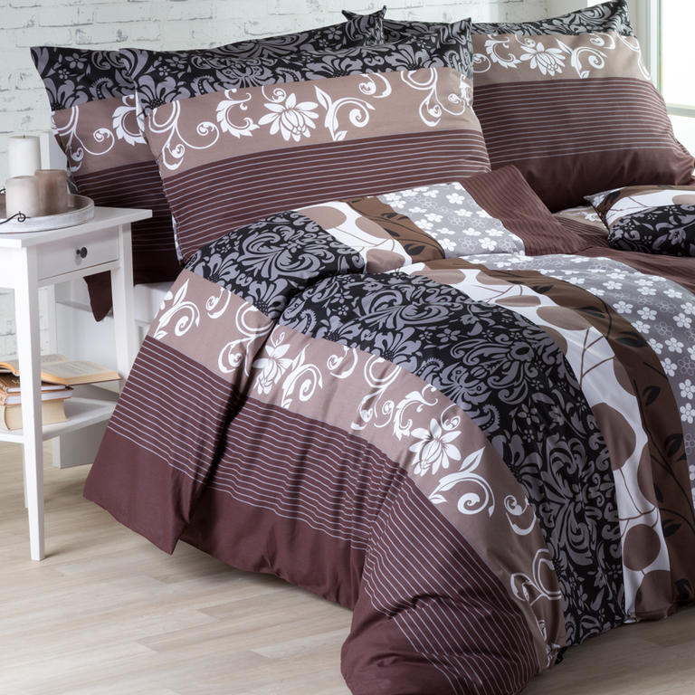 Bavlnené posteľné obliečky CHOCOLATE, štandardná dĺžka 1