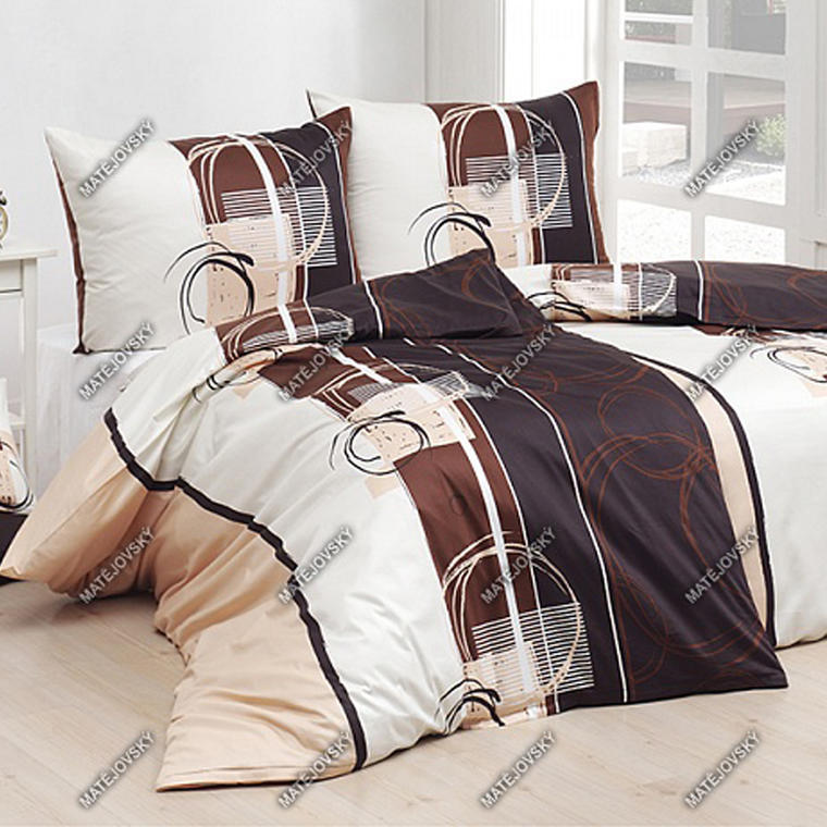 Matějovský posteľné obliečky Jamisson béžová bavlna, štandardná dĺžka 1