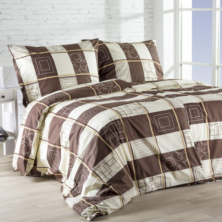 Bavlnená posteľná súprava Brownie, štandardná dĺžka 1