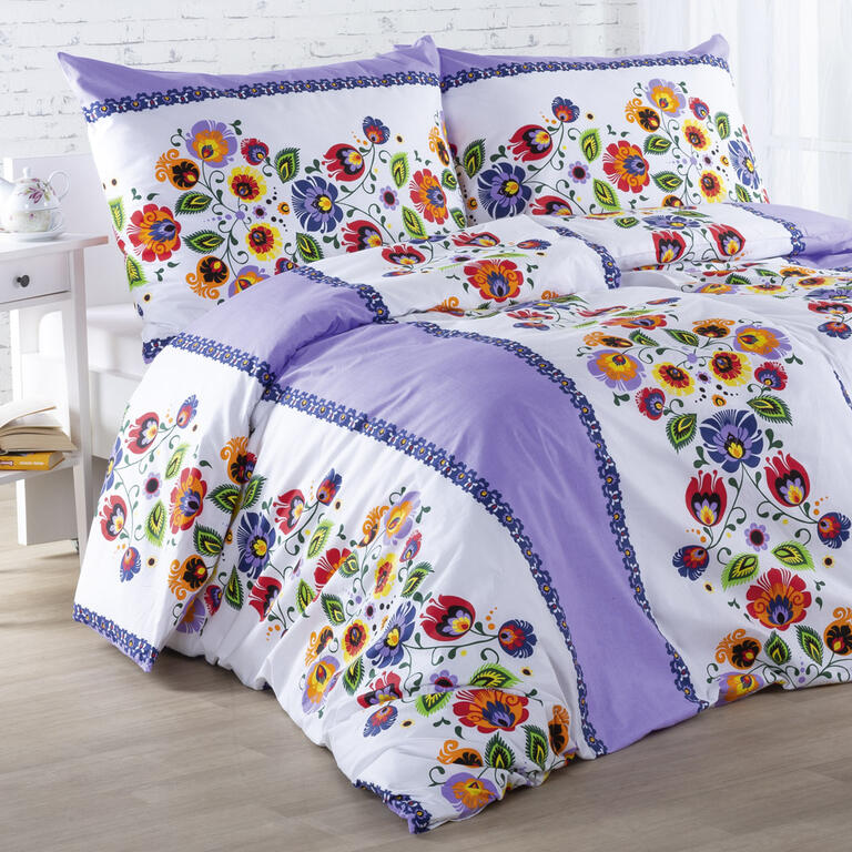 Bavlnené posteľné obliečky VIOLA fialové 1