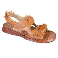 Pánske kožené sandále na suchý zips 1