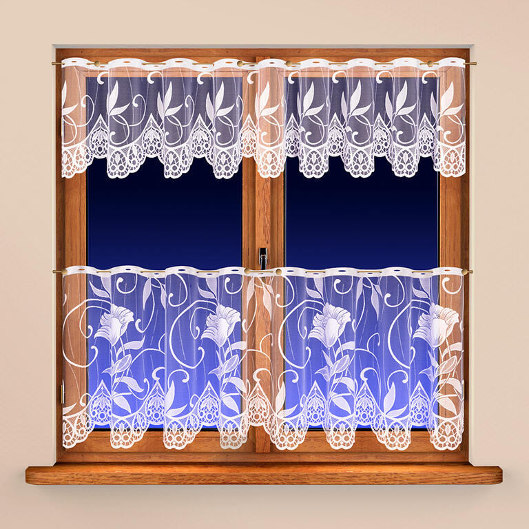 Vitrážková záclona VERONIKA, 40 x 300 + 60 x 300 cm 1