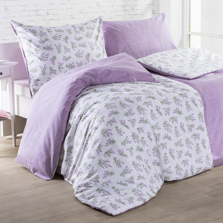 Bavlnené posteľné obliečky LILIANA fialové 1