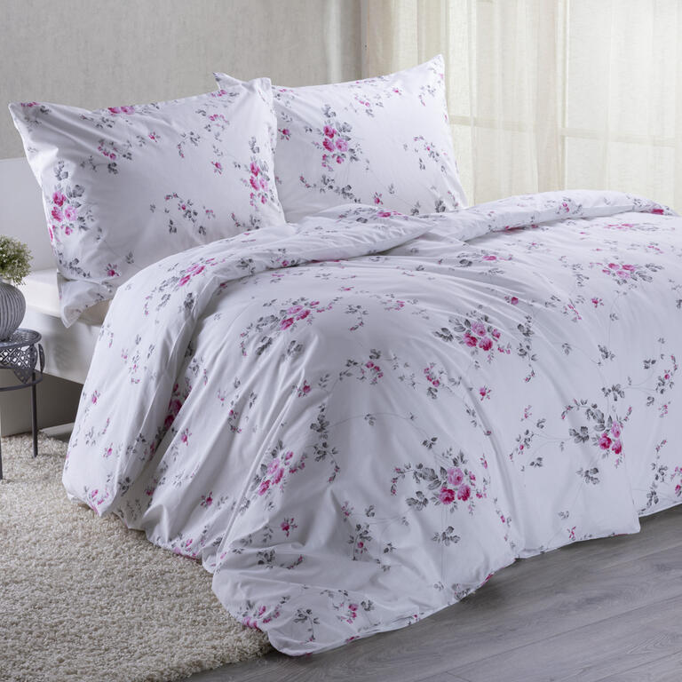 Bavlnené posteľné obliečky MIA ružová, štandardná dĺžka 1