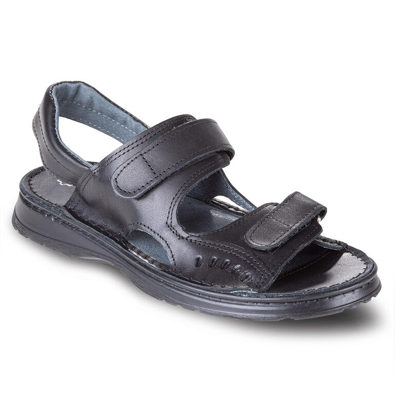 Pánske kožené sandále čierne veľ. 45