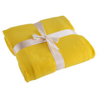 Fleecová deka MILENA žltá 150 x 200 cm 1
