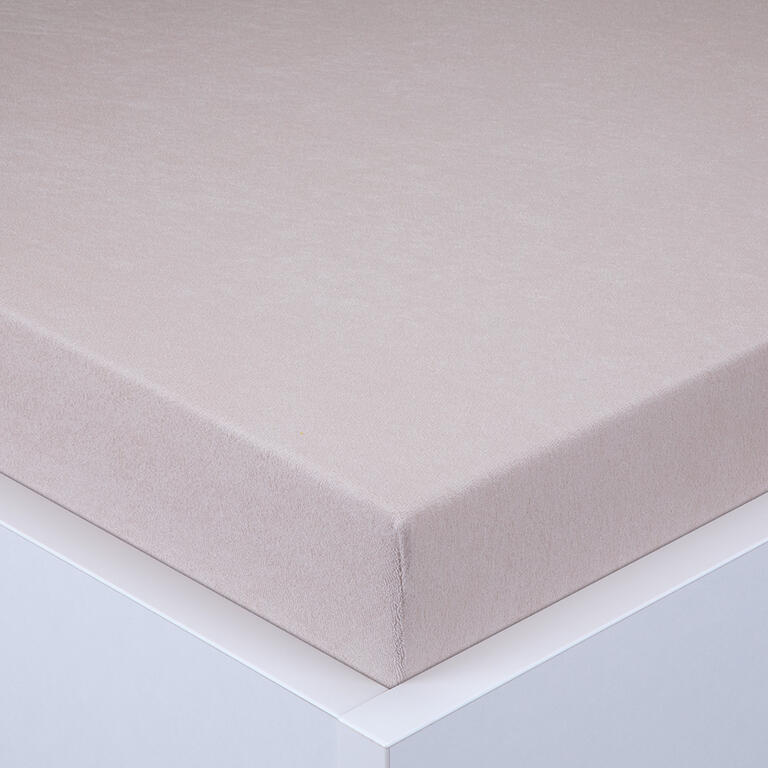Napínacia plachta na posteľ froté EXCLUSIVE latté 180 x 200 cm