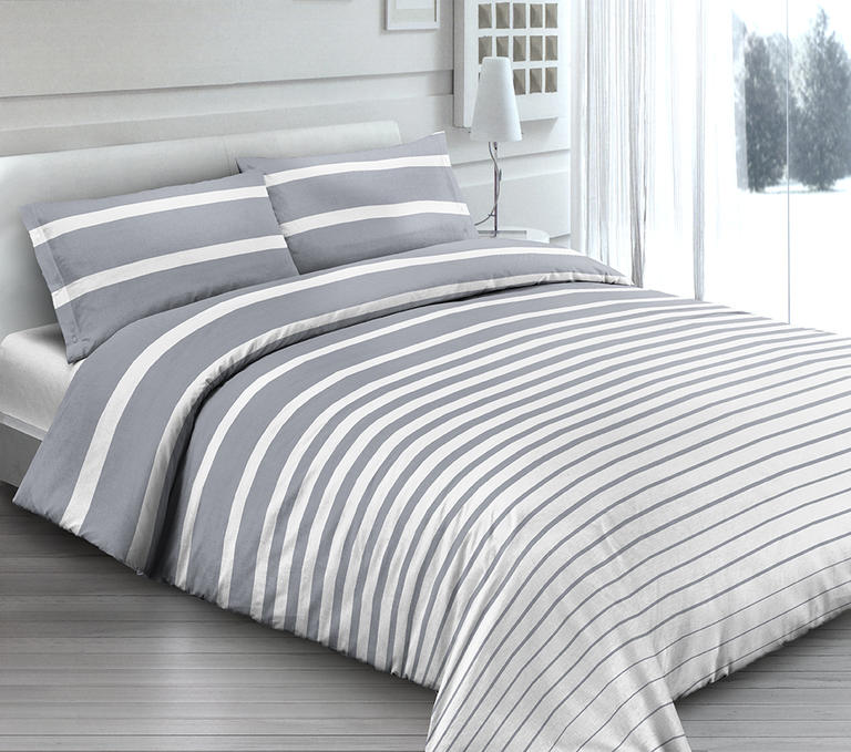 Bavlnené posteľné obliečky Rigat šedé 1