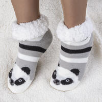 Detské zimné ponožky na spanie PANDA 2