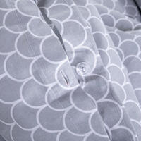 Bavlnené kombinovateľné obliečky ŠUPINY šedá, prikrývka standard 4